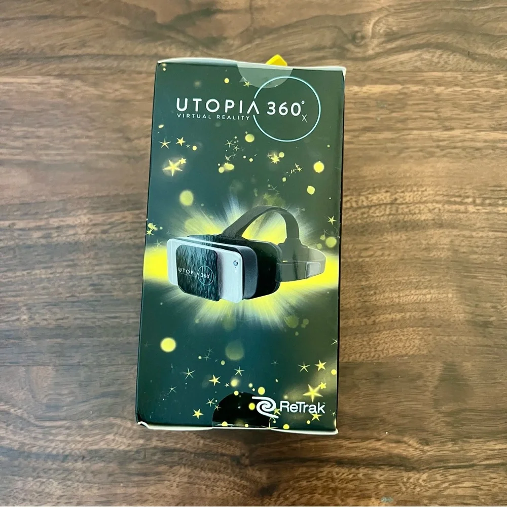 Set Of ReTrak Virtual Reality 3D Headsets Utopia 360 Use W/Smartphone New In Box